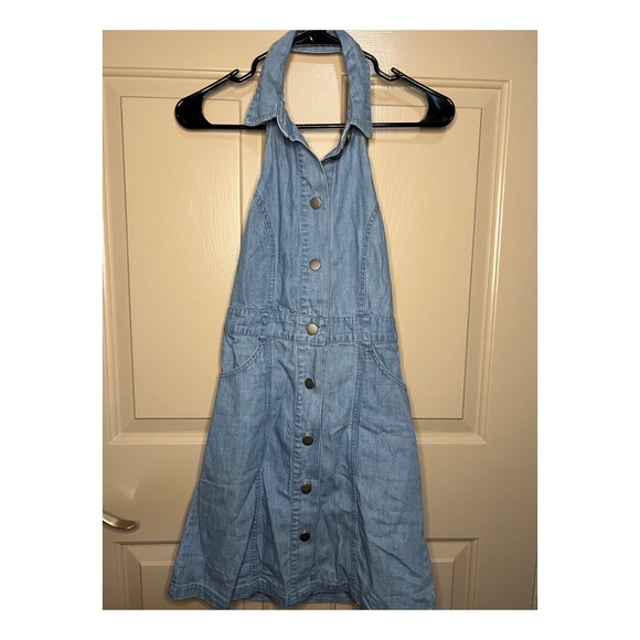 👖NWT Sami Denim Halter Dress by Free People👖 - Picture 5 of 7